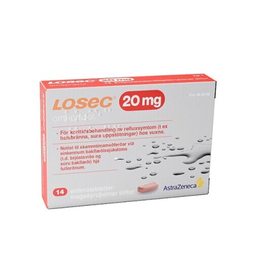 Losec enterotablett 20 mg 14 st EAN 7046264925461