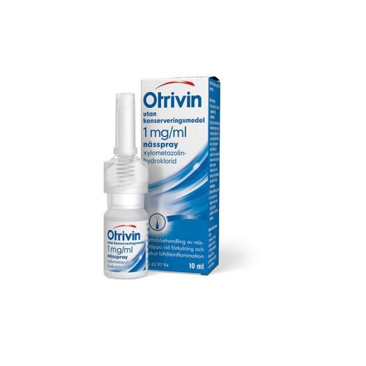 Otrivin nässpray utan konserveringsmedel 1 mg/ml 10ml på apotek.nu EAN 7046264397947