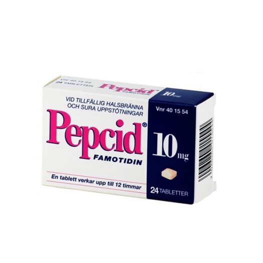 Pepcid 10mg 24st på apotek.nu EAN 7046264015544