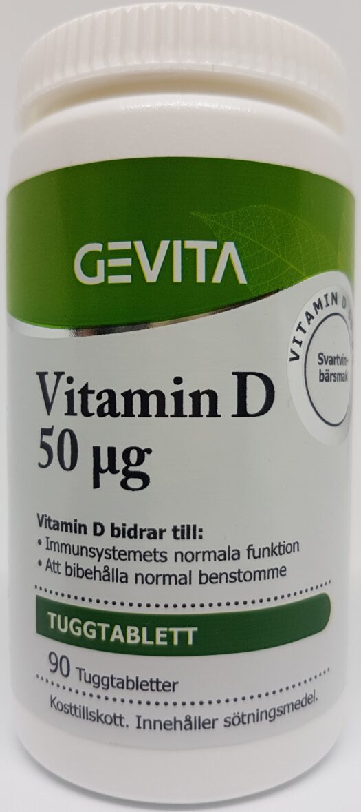 Gevita D-Vitamin Tuggtablett