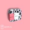 Liten ask i metall leopard